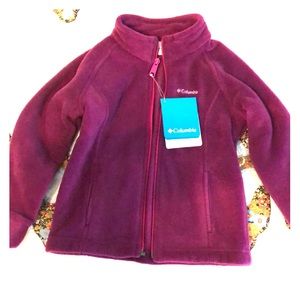 Girls Columbia fleece jacket